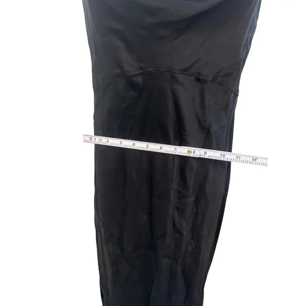 Black Cocktail Dress With Adjustable Straps & Cowl Neck Anthropologie Womens Siz - Image 7