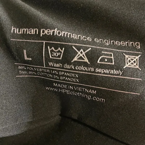 Human Performance Engineering Full‎ Zip Athletic Bomber Jacket large Black - Image 4
