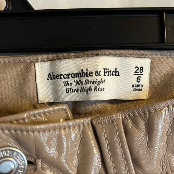 Abercrombie and Fitch The‎ 90s Straight Ultra High Rise Pants Sz 28/6 Curve Love - Image 7