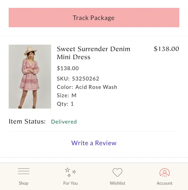 Free People Sweet Surrender Rose Denim Dress - Image 5