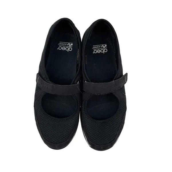 Abeo AEROsystem Alrai Mary‎ Jane Walking Shoes 9.5 Black Vibram Hook and Loop - Image 3