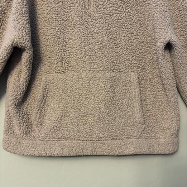 American eagle quarter zip sherpa fleece pullover sweatshirt size medium - Image 8