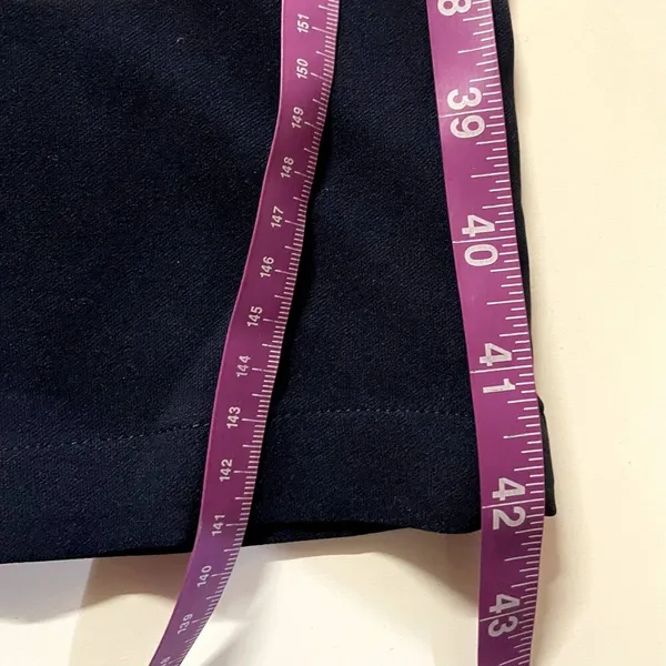 SHEIN Navy Blue Straight Leg Pants Size M EUC - Image 8