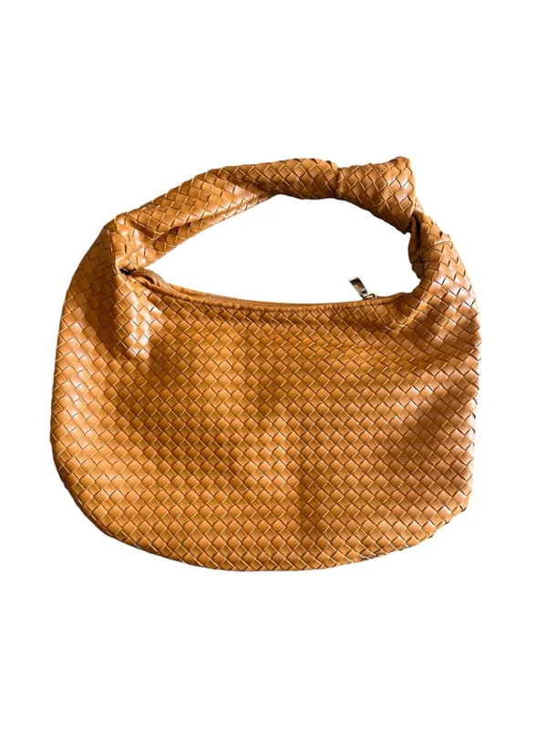 Melie Bianco Brigitte Handle Bag Carmel Vegan Leather Quiet Luxury - Image 2
