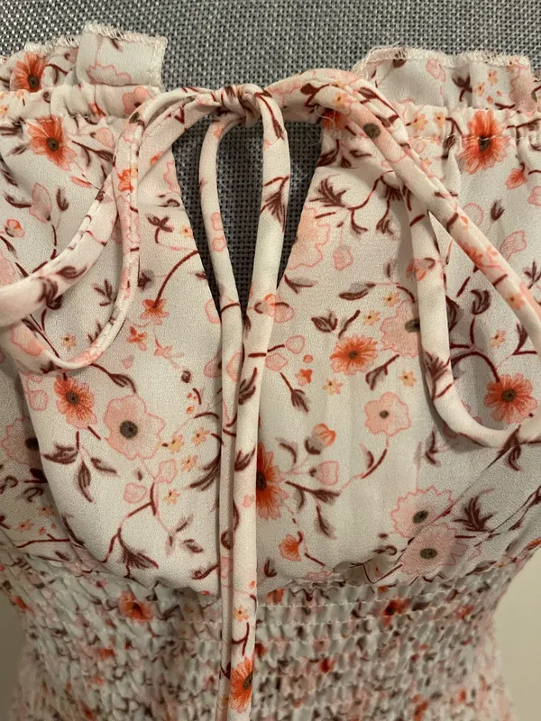 Kirra Smocked Floral Spaghetti Straps Mini Dress - Image 3