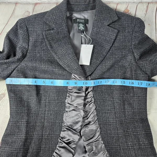Body by‎ Victoria Plaid Wool Blend Blazer Skirt Suit Set Size 10 - Image 12