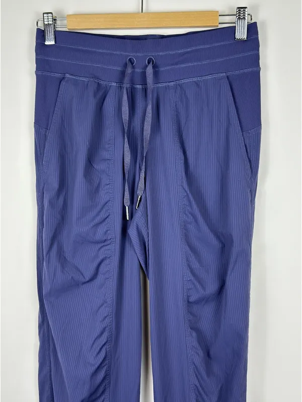Lululemon Dance Studio Jogger Size 4 Navy Indigo Blue Pinstripe LW5BPJS - Image 5