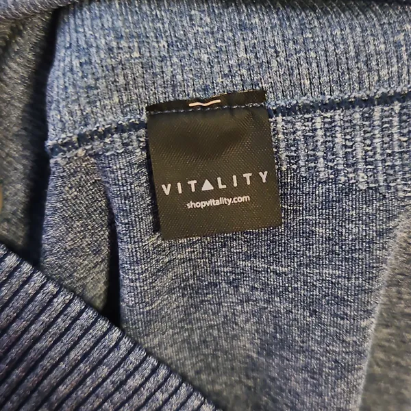 NWOT Balance Athletica Vitality Formation Navy Heather Ankle Leggings High Rise - Image 9