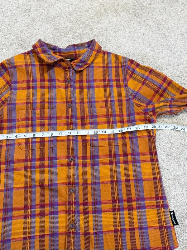 Cotopxi Women’s Mero Organic Cotton Flannel Shirt Longsleeve in Plaid M - Image 12