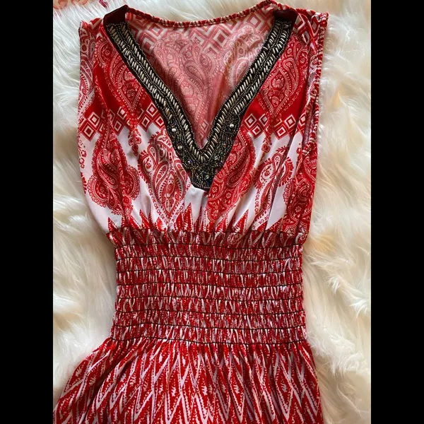 Maxi sleeveless dress Red - Image 9