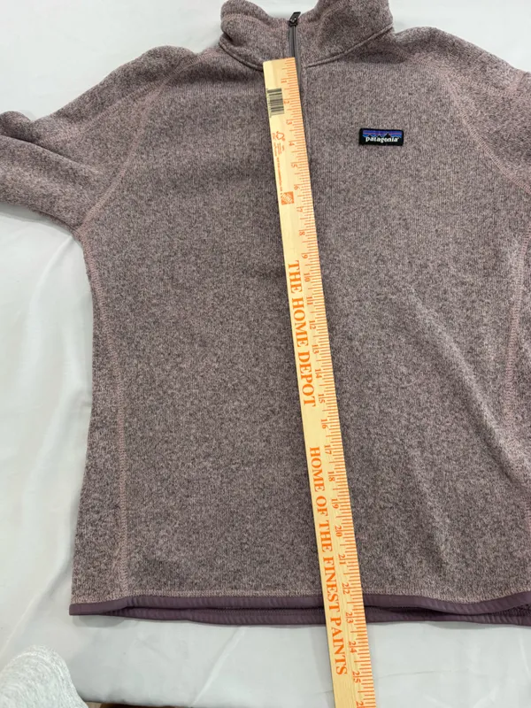 Patagonia Women's Better Sweater 1/4- Zip purple Large - Image 6