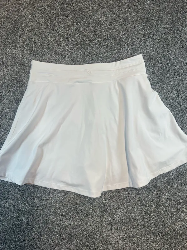 Blogilates Women’s Large White Skort Tennis Pickleball Athletic Drawstring Skirt - Image 4