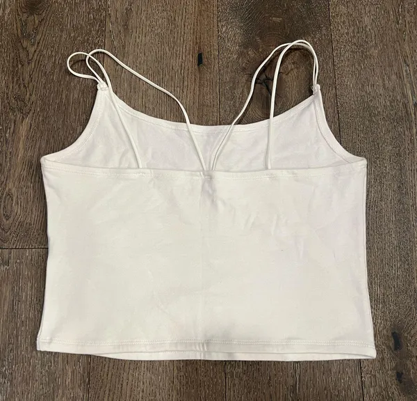 Abercrombie and fitch strappy racerback crop tank top - Image 2