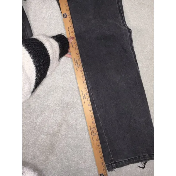 J. GALT BRANDY MELVILLE Wide Leg Carpenter Jeans Black Women Small‎ (26x32) - Image 9