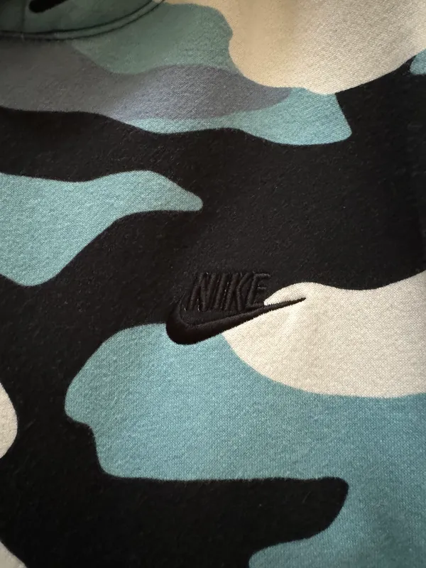 Nike Blue Camo  Hoodie - Image 2
