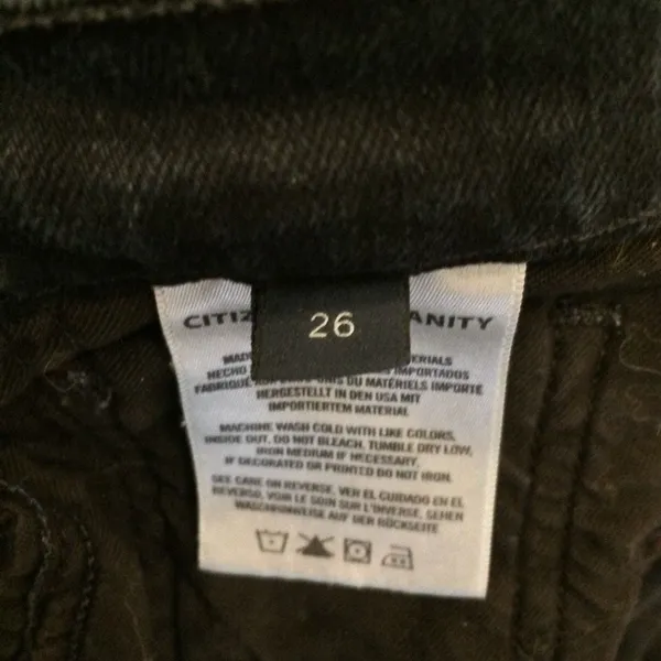 Citizens of humanity jeans Emerson 26 black button fly - Image 8