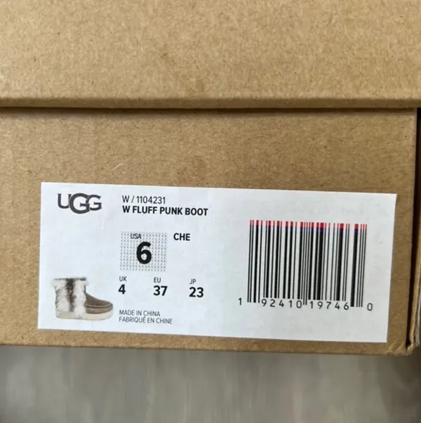 UGG Fluff Punk Shearling Leather Booties Boots - Image 12