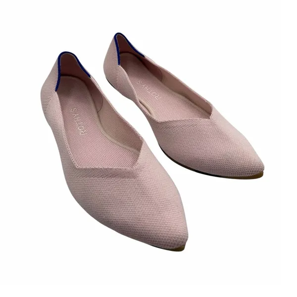 Rothy’s The Point Pink Blush Ballet Flats Comfort Washable Luxe Chic Size‎ 9 - Image 3