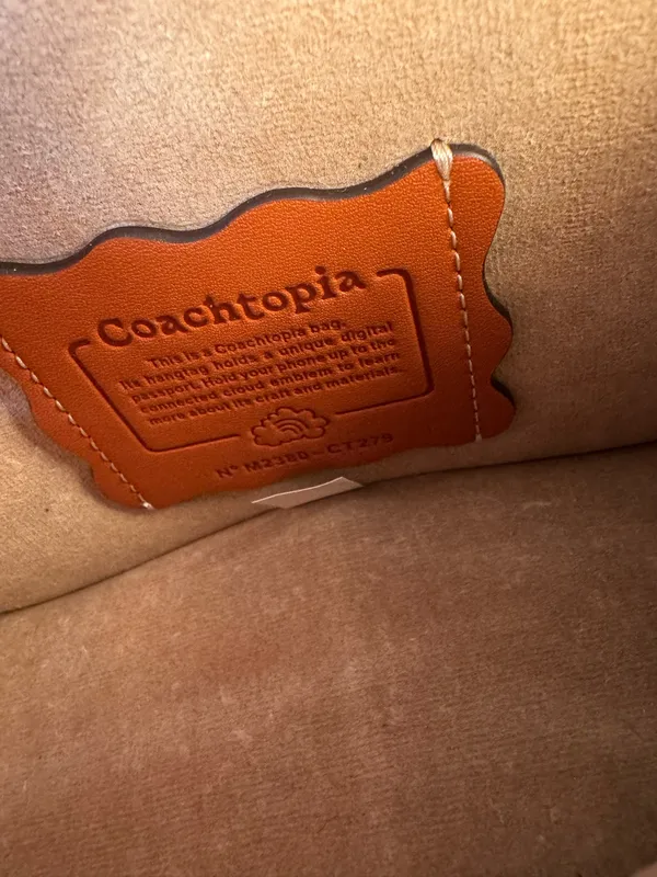 Coach Wavy Dinky Bag Crossbody Black Croc Embossed Coachtopia Leather Purse NWT - Image 15