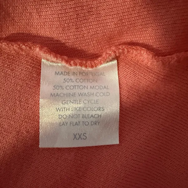 LAKE Pajamas Dress French Terry VNeck Coral Beach Pool Resort Coverup Cruise XXS - Image 7