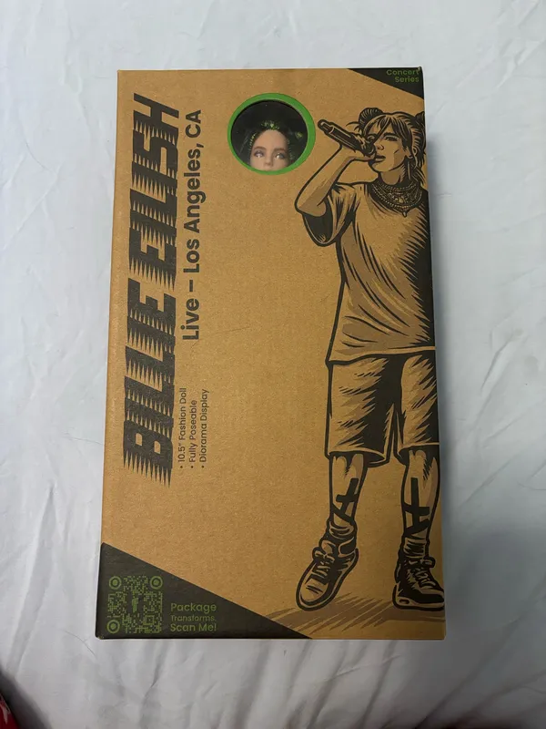 Billie Eilish Official Collective Figure – LA Neon Green Concert Outfit - Image 2