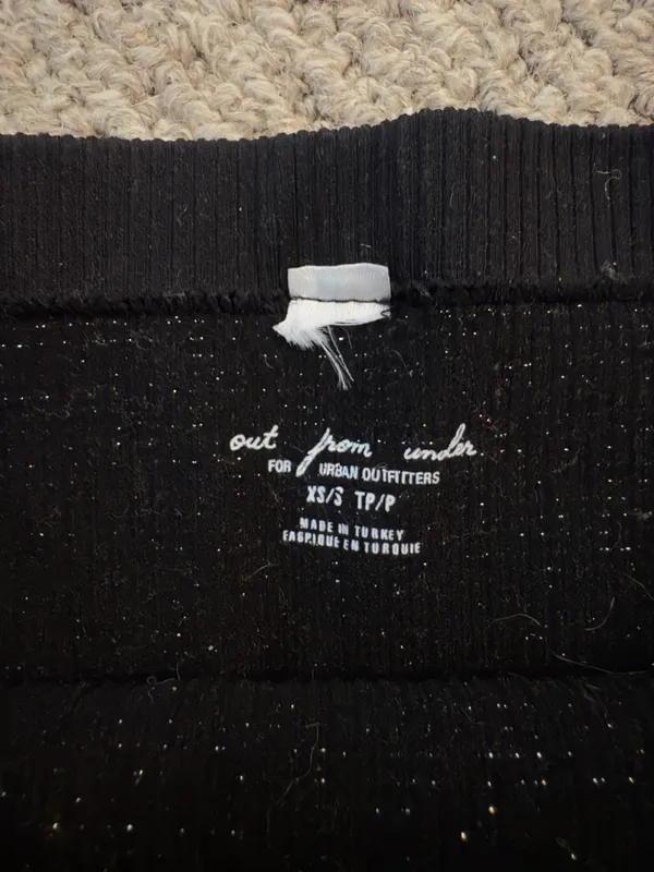 Urban Outfitters Out From Under Black Sparkle Tube Top - Image 3