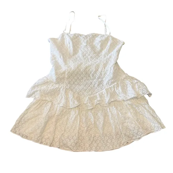 MORE TO COME Shay Mini Dress in White, Size M - Image 3