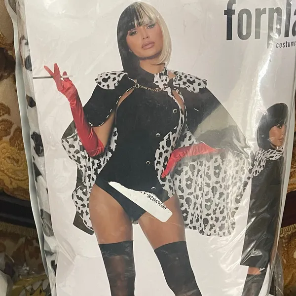 NEW Forplay Devilish Cruella De Vil Sexy Halloween Costume Size Small Medium - Image 8