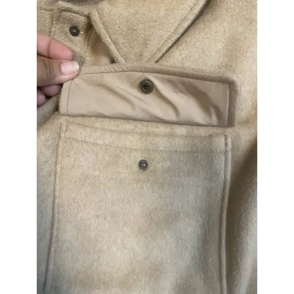 OLD NAVY Women's‎ 3X Short Car Coat Fall Jacket Camel Wool Blend - Image 12