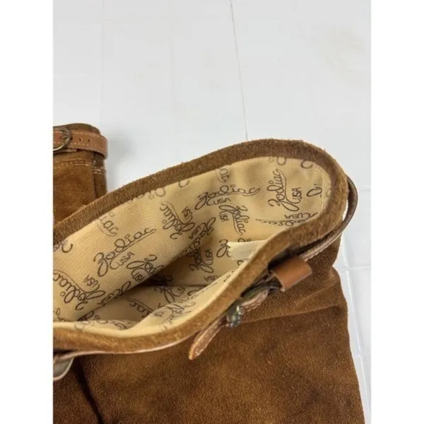 Zodiac‎ USA Women's Brown Suede Leather Tall Boots Size 8 M - Image 5