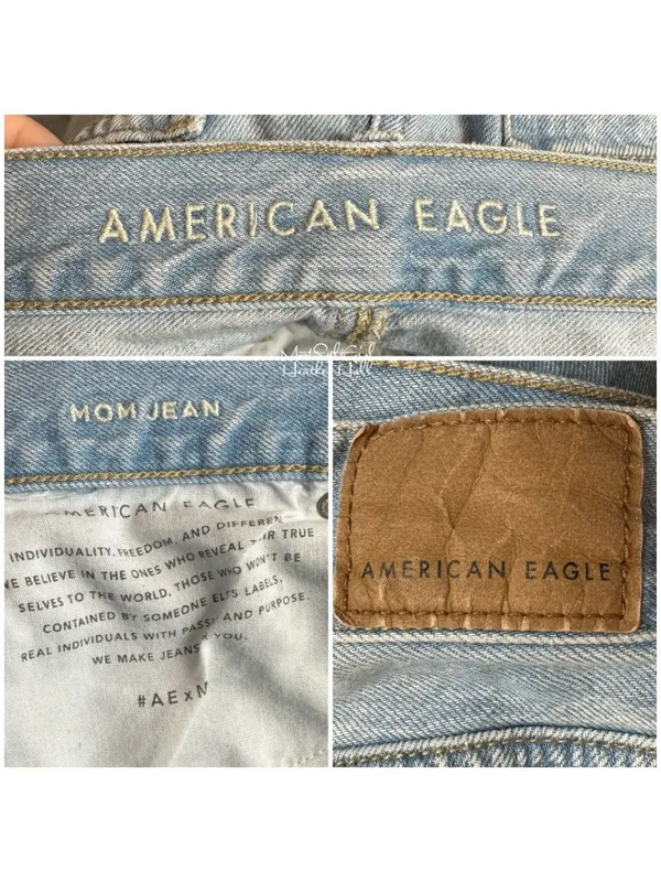 American Eagle Ripped Distressed Knee Holes Mom Jeans 8 - Image 6