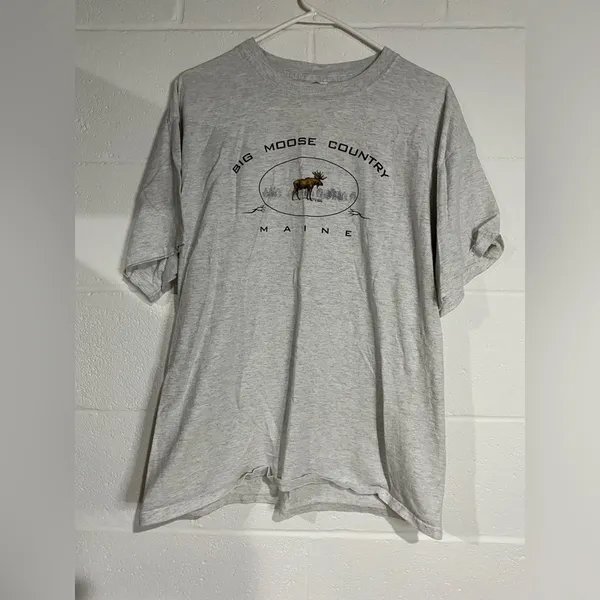 Delta Light Gray Moose Graphic Tee large - Image 2
