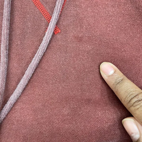 GAP‎ Hoodie Women L Red Tie Dye Pullover Sweatshirt - Image 4