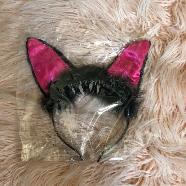 Halloween Light Up Cat Ears Pink - Image 7