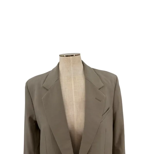 Aritzia Babaton Agency Oversized Single Breasted Blazer Taupe Brown Size Small - Image 4