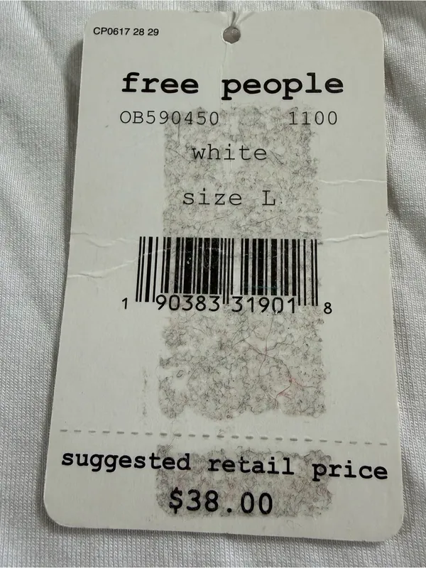 Free People We The Free Women's Racer Back T Chest Tank Top Size Large NWT - Image 6