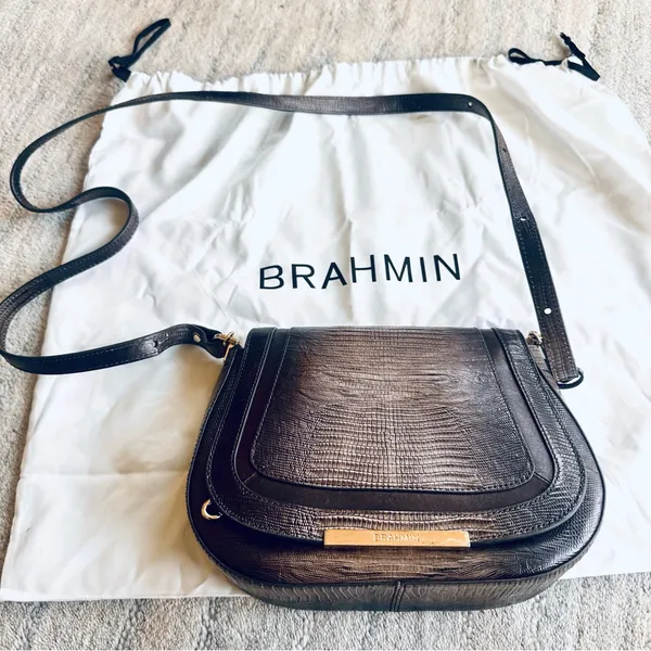 Brahmin Sm Nadine Leather Crossbody Nightfall Sven - Image 3