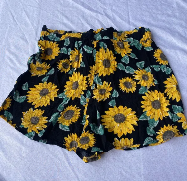Divided Sunflowers Shorts - Image 5