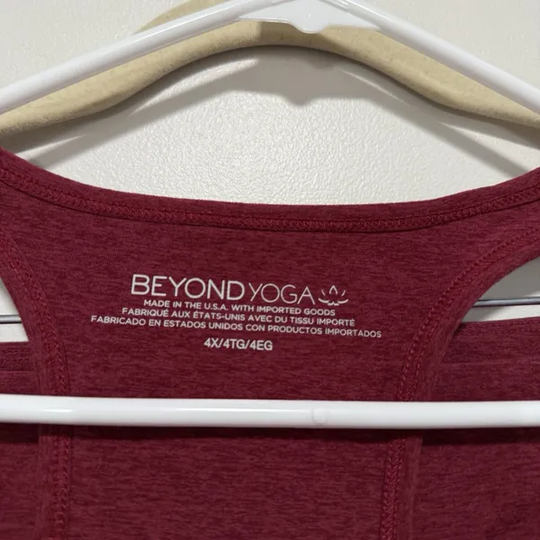 Beyond Yoga Red Spacedye Workout Set Leggings and Sports Bra Size‎ 4X - Image 2