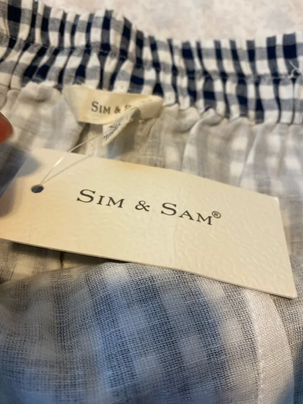 BNWT Sim & Sam navy gingham skirt  - Image 6
