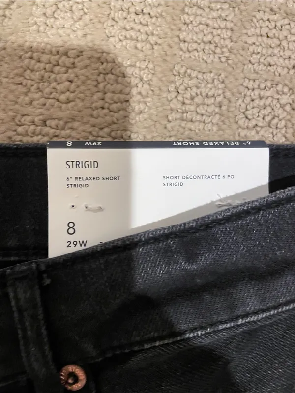 American Eagle black jean shorts - Image 2