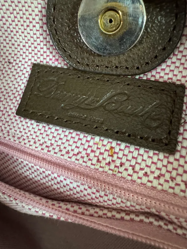 Dooney & Bourke Chocolate Brown Leather Shoulder Tote - Image 3