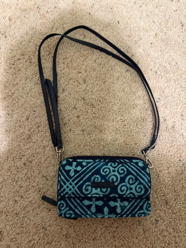 Vera Bradley Bag Shoulder Quilted Blue - Image 2
