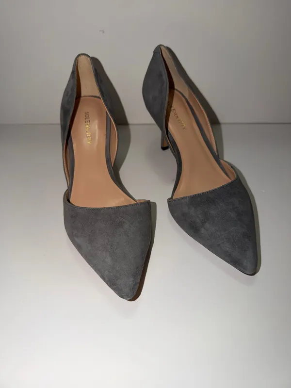 Sole society gray pumps suede  - Image 2