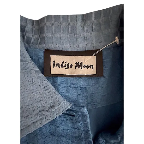 Indigo Rein Indigo Moon Women's Patchwork Floral Embroidered‎ Jacket Color Block Boho Size M - Image 4