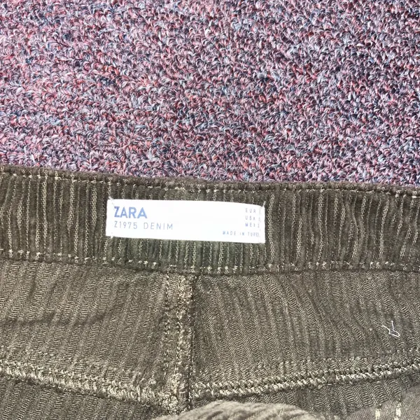 Zara Olive Corduroy Women Skort - Image 3