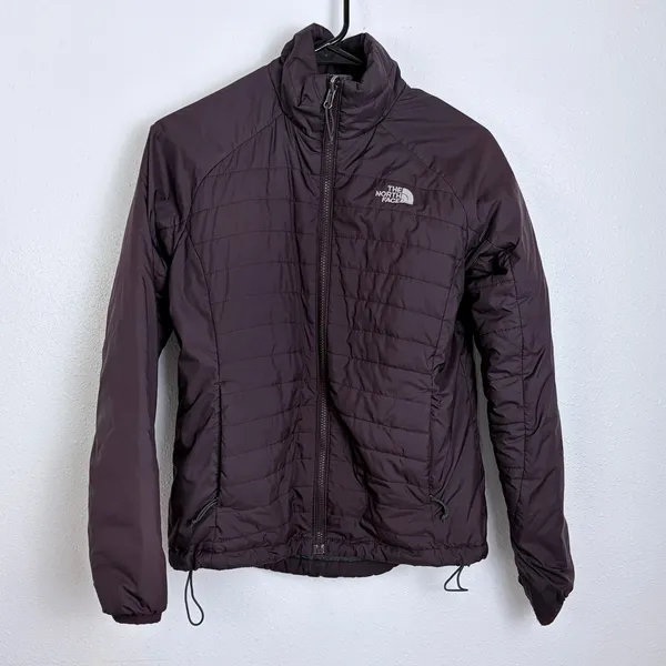 The North Face Puffer Jacket Purple Quilted Full Zip Small - Image 3
