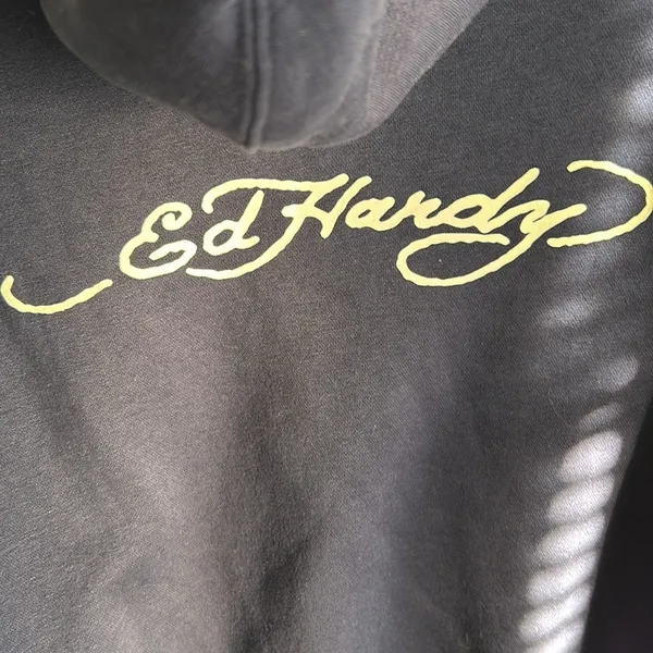 Ed Hardy Broken Hearts Fairytales Navy Hoodie - Image 4
