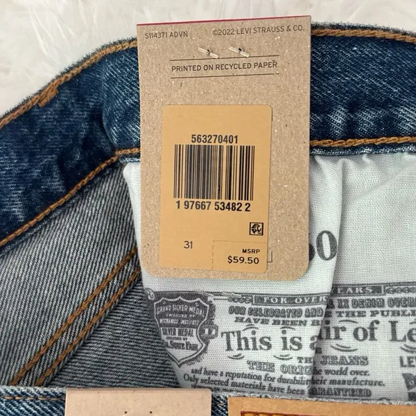 Levi’s 501 Original Fit High Rise Women's Shorts 31 - Image 9