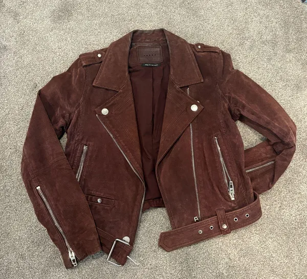 BLANKNYC Suede Moto Jacket Small - Image 2